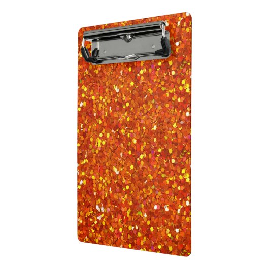 Sinopia Oranje Glitter Mini Klembord (Angled2)