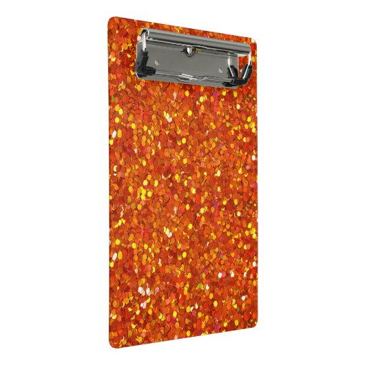 Sinopia Oranje Glitter Mini Klembord (Schuin)