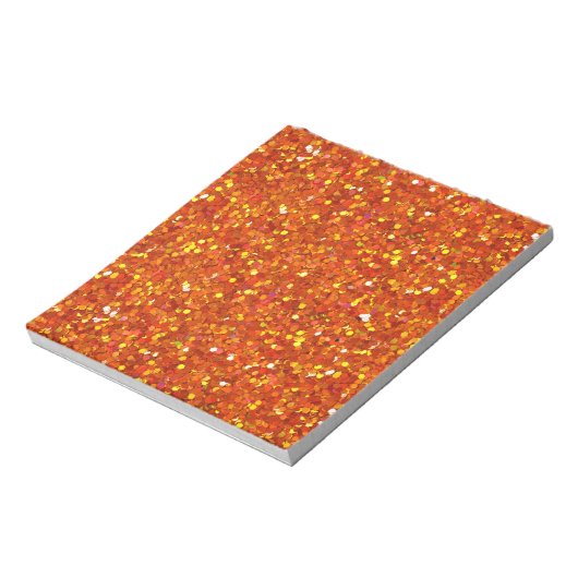 Sinopia Oranje Glitter Notitieblok (Linkerzijde)