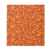 Sinopia Oranje Glitter Notitieblok (Voorkant)