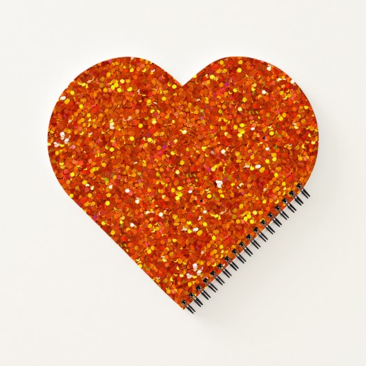 Sinopia Oranje Glitter Notitieboek (Achterkant)