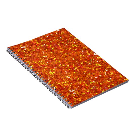 Sinopia Oranje Glitter Notitieboek (Rechterzijde)