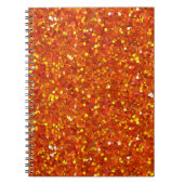 Sinopia Oranje Glitter Notitieboek (Voorkant)