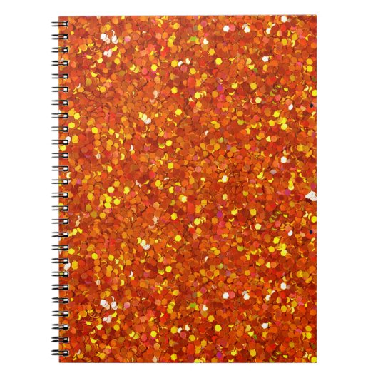 Sinopia Oranje Glitter Notitieboek (Voorkant)