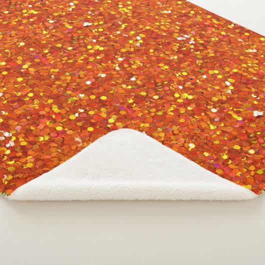 Sinopia Oranje Glitter Sherpa Deken (3/4)