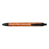Sinopia Oranje Glitter Zwarte Inkt Pen (Achterkant)