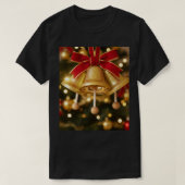 Sinos de Natal Dourados T-shirt (Design voorkant)
