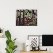 Sinosauropteryx Afdrukken Poster (Thuiskantoor)