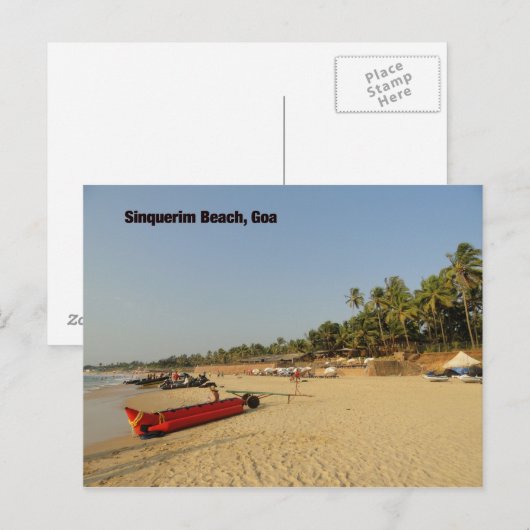 Sinquerim Beach Briefkaart (Voorkant / Achterkant)