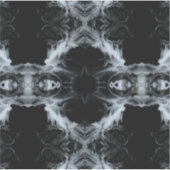 Sins and Virtues Abstract Black White Fluid Art Sticker (Voorkant)