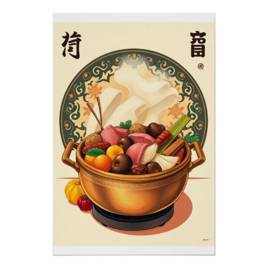 Sinseollo Joseon retro art Perfect Poster (Voorkant)