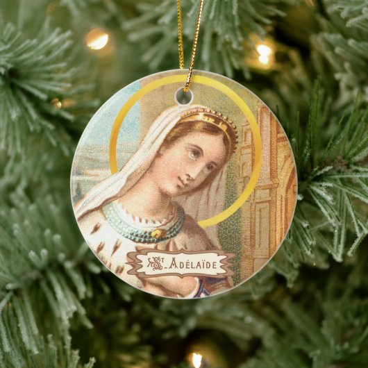Sint-Adelheid, keizerin van het Heilige Roomse Rij Keramisch Ornament (Boom)