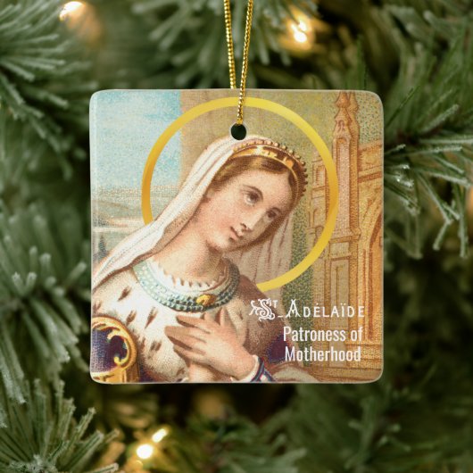 Sint-Adelheid, keizerin van het Heilige Roomse Rij Keramisch Ornament (Boom)