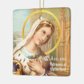 Sint-Adelheid, keizerin van het Heilige Roomse Rij Keramisch Ornament (Links)