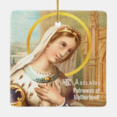 Sint-Adelheid, keizerin van het Heilige Roomse Rij Keramisch Ornament (Achterkant)