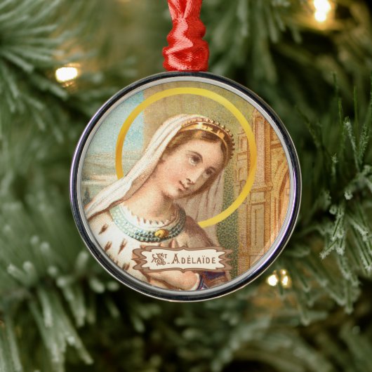 Sint-Adelheid, keizerin van het Heilige Roomse Rij Metalen Ornament (Boom)