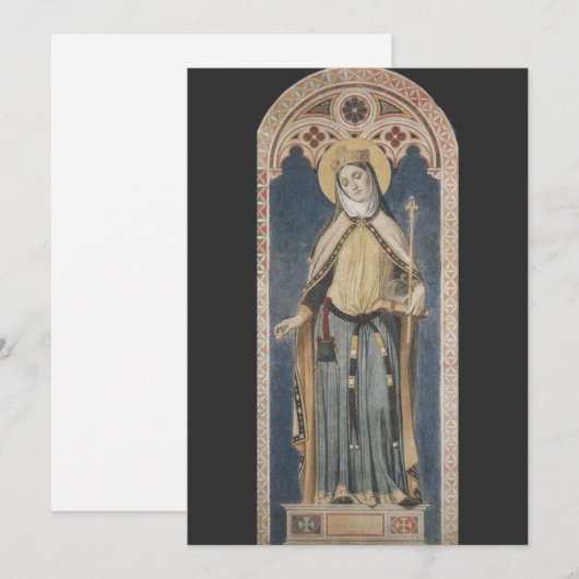 Sint-Adelheid van Italië Feestdagenkaart (Voorkant / Achterkant)