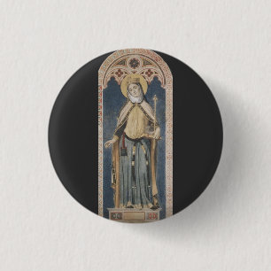 Sint Adelheid van Italië Keizerlijke Genade Kunst Ronde Button 3,2 Cm