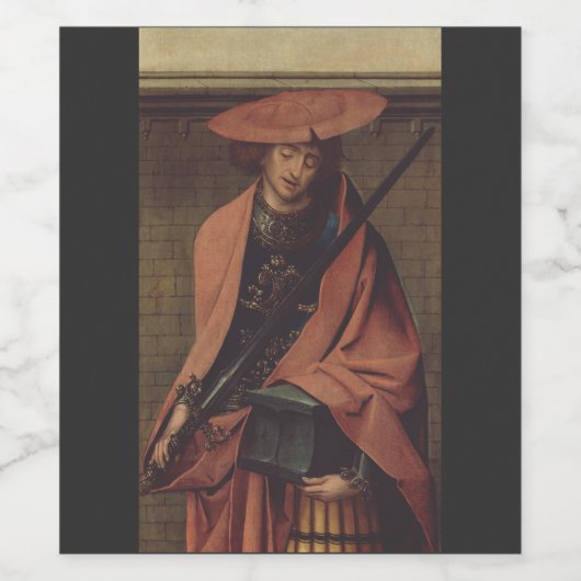 Sint Adrian de Martelaar Wijn Etiket (Enkel label)