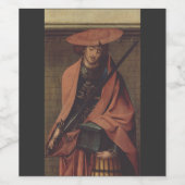 Sint Adrianus van Nicomedia Martelaar's Vasthouden Wijn Etiket (Enkel label)