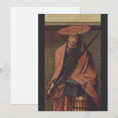 Sint Adrianus van Nicomedië Martelaar's Vasthouden Feestdagenkaart (Voorkant / Achterkant)