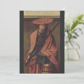 Sint Adrianus van Nicomedië Martelaar's Vasthouden Feestdagenkaart (Staand voorkant)