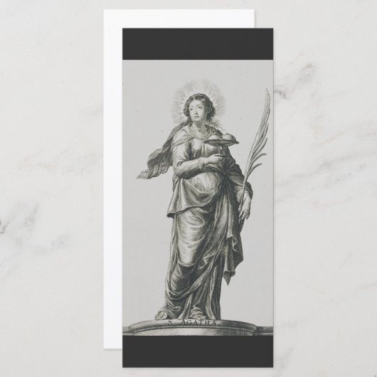 Sint Agatha van Sicilië (Voorkant / Achterkant)