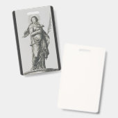 Sint Agatha van Sicilië Badge (Voor- en achterkant)