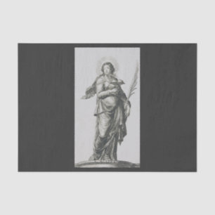 Sint Agatha van Sicilië Vulkanische Genade Kunst Tissuepapier