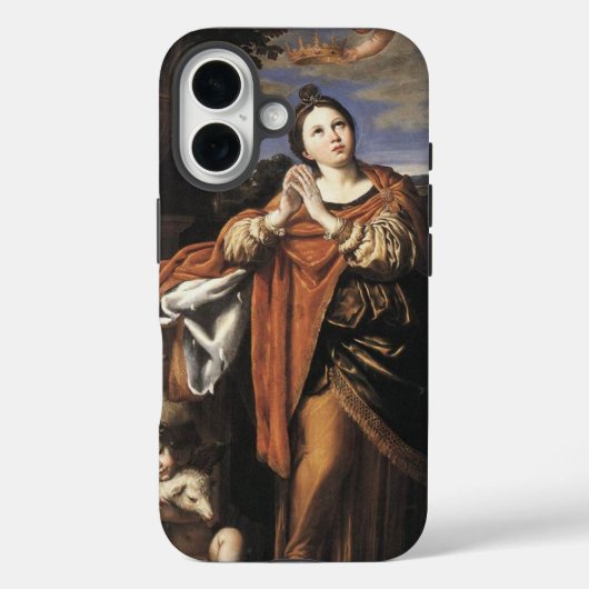 Sint-Agnes door Domenichino (c. 1620) Case-Mate iPhone Case (Achterkant)