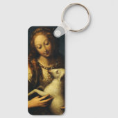 Sint Agnes door Orsola Maddalena Caccia Sleutelhanger (Achterkant)