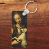 Sint Agnes door Orsola Maddalena Caccia Sleutelhanger (Achterkant)