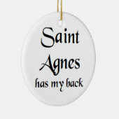sint-agnes koffiemok keramisch ornament (Rechts)