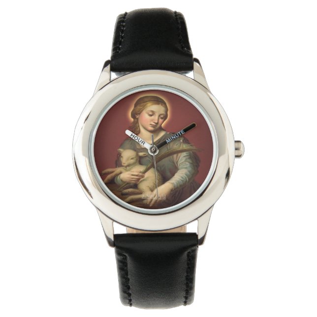 Sint-Agnes van Rome Horloge (Voorkant)