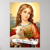 Sint-Agnes van Rome Poster (Voorkant)