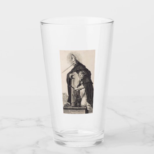 Sint Albert de Grote en Sint Thomas van Aquino Glas (Voorkant)