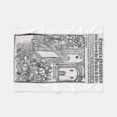 Sint Albertus de Grote Universele Dokter Kunst Fleece Deken (Voorkant (Horizontaal))