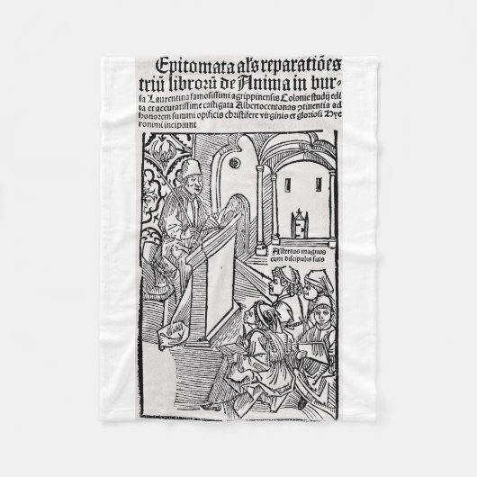 Sint Albertus de Grote Universele Dokter Kunst Fleece Deken (Voorkant)