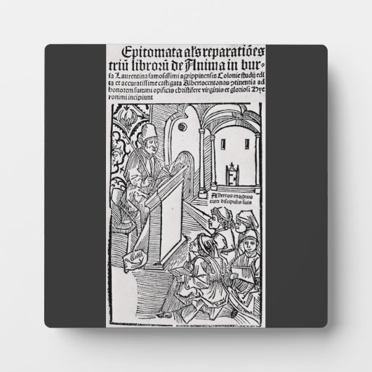 Sint Albertus de Grote Universele Dokter Kunst Fotoplaat (Voorkant)