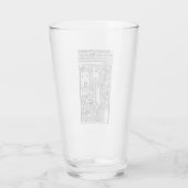 Sint Albertus de Grote Universele Dokter Kunst Glas (Achterkant)