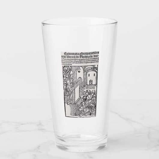 Sint Albertus de Grote Universele Dokter Kunst Glas (Voorkant)