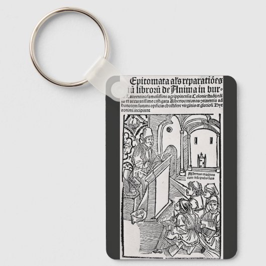 Sint Albertus de Grote Universele Dokter Kunst Sleutelhanger (Voorkant)