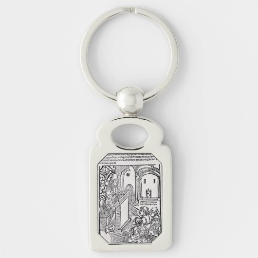 Sint Albertus de Grote Universele Dokter Kunst Sleutelhanger (Voorkant)