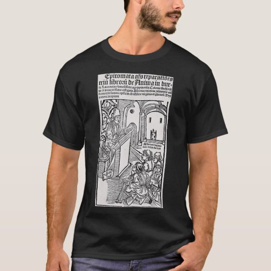 Sint Albertus de Grote Universele Dokter Kunst T-shirt (Voorkant)