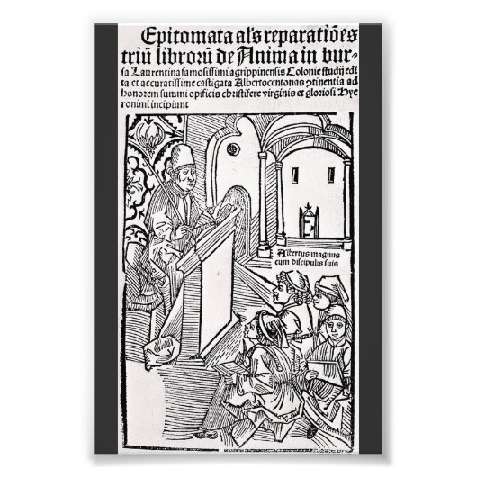 Sint Albertus Magnus Doctor van de Kerk Foto Afdruk (Voorkant)