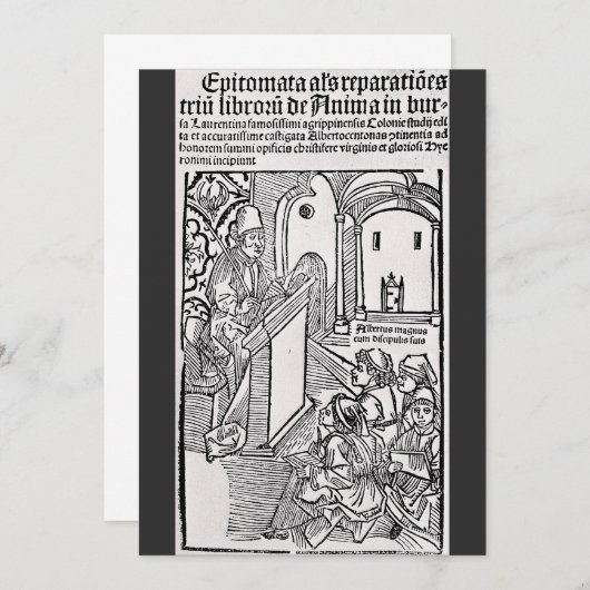 Sint Albertus Magnus Doctor van de Kerk Kaart (Voorkant / Achterkant)