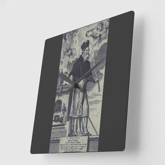 Sint Albinus van Angers Vierkante Klok (Hoek)