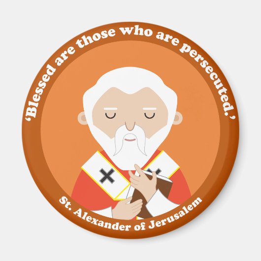 Sint-Alexander van Jerusalem Magneet (Voorkant)