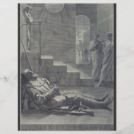 Sint Alexius van Rome Heilige Ootmoed Kunst Flyer (Voorkant)