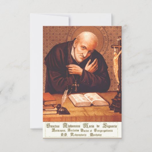 Sint Alfonsus Liguori Bedankkaart (Voorkant)